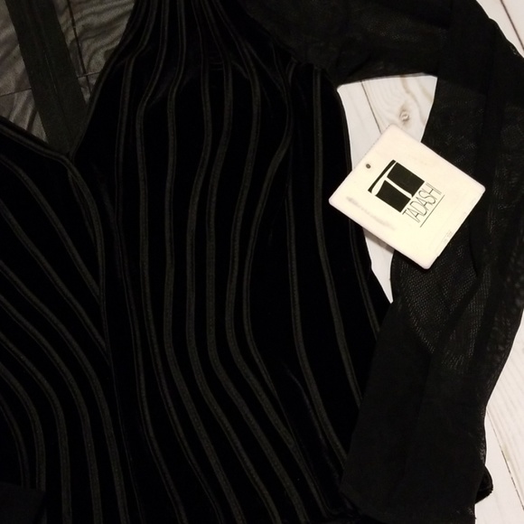 Vintage Tadashi Mesh Eveningwear Halter Blouse - Picture 2 of 7